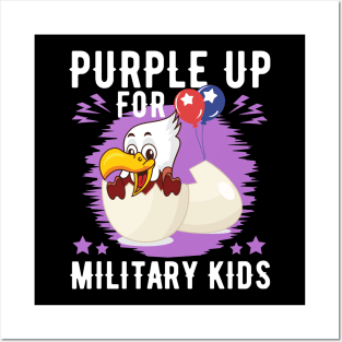 Purple Up For Military Kids Posters and Art